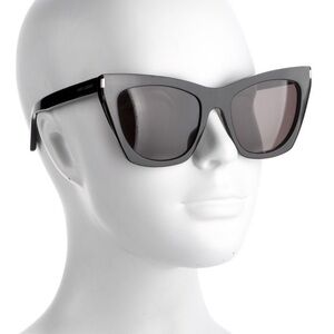 Saint Laurent Black Kate Cat-Eye Sunglasses